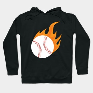 Softball On Fire Baseball Fans Softball Jargon Home Run Hoodie